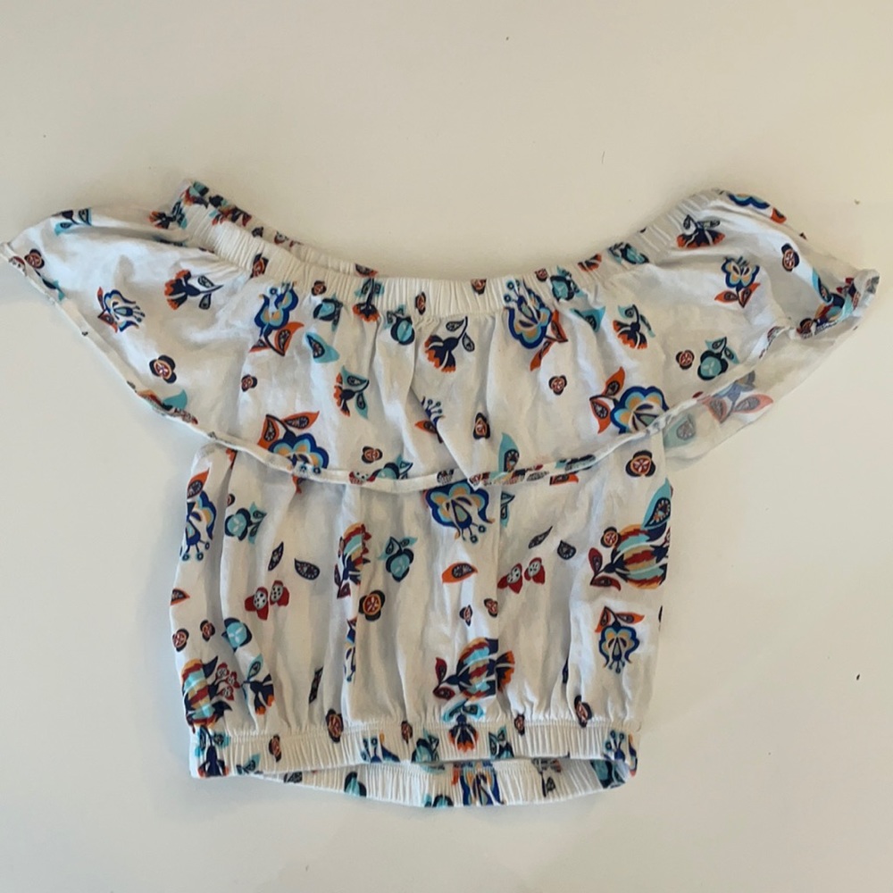 NWOT Zara Floral Off-Shoulder Top, size S
